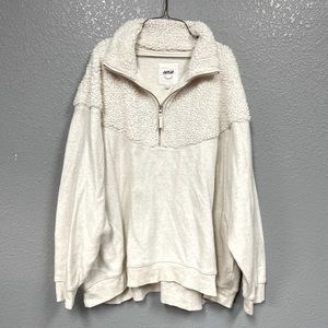 Aerie Hometown Holiday Quarter Zip Sweatshirt